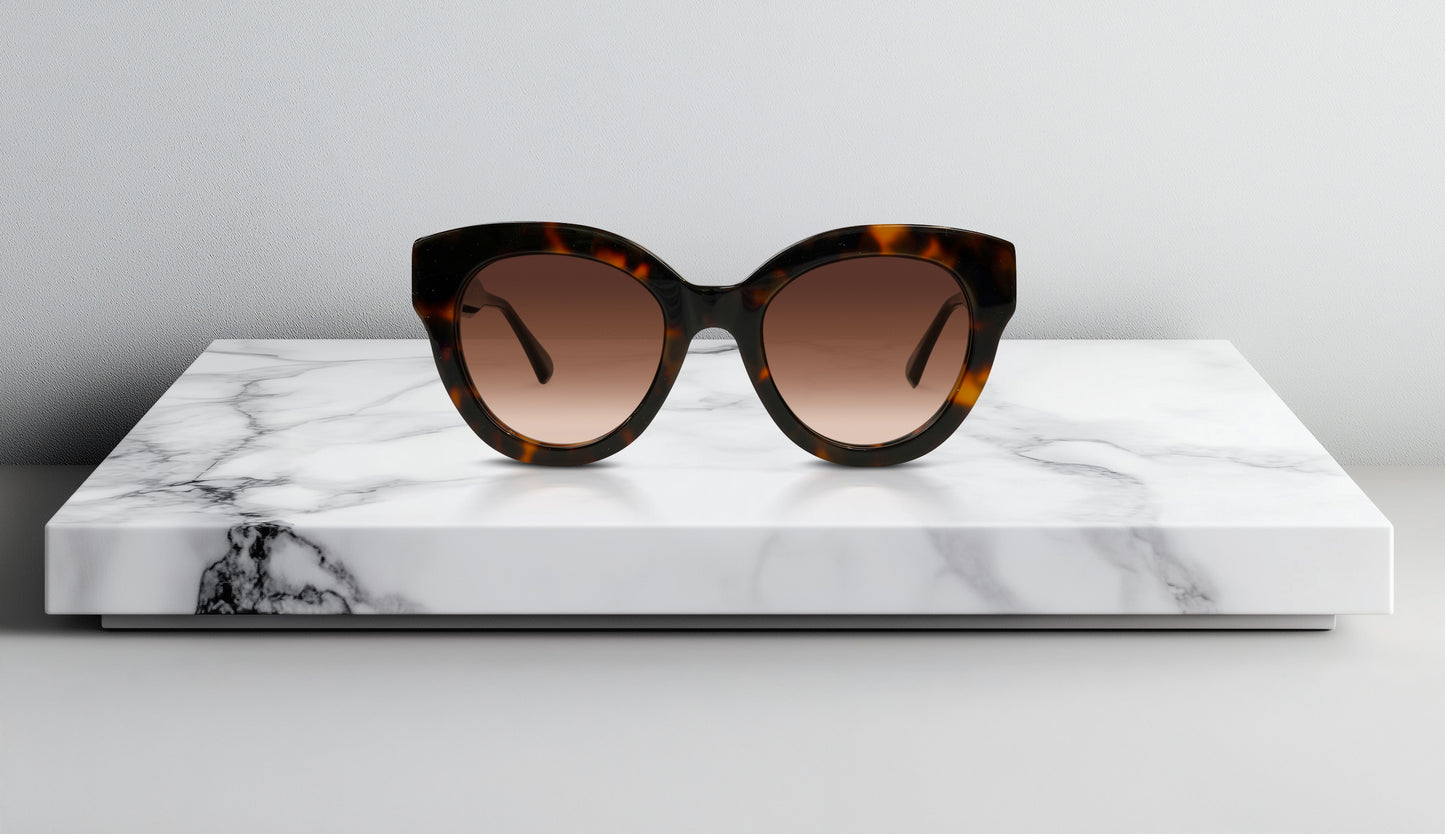 OPR Eyewear The Giugno Sunglasses – Bold Oversized Cat-Eye Frames with Polarized Gradient Lenses